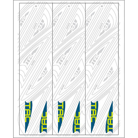 TAC Vane Arrow Wraps White Size H 5.5 in. Pack of 13