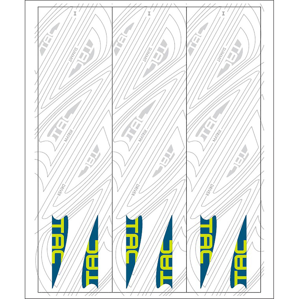 TAC Vane Arrow Wraps White Size I 5.5 in. Pack of 13