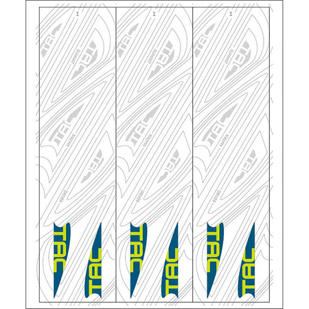 TAC Vane Arrow Wraps White Size I 5.5 in. Pack of 13