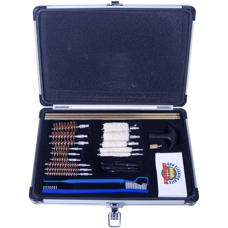 Gunmaster 30-Piece Universal Select Firearm Cleaning Kit in Wooden Case
