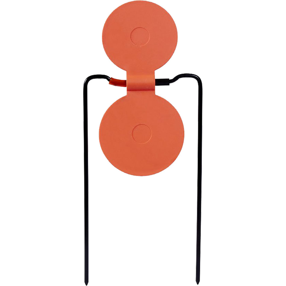 EzAim Holey Spinning Target Orange 2-Circle Self-Healing