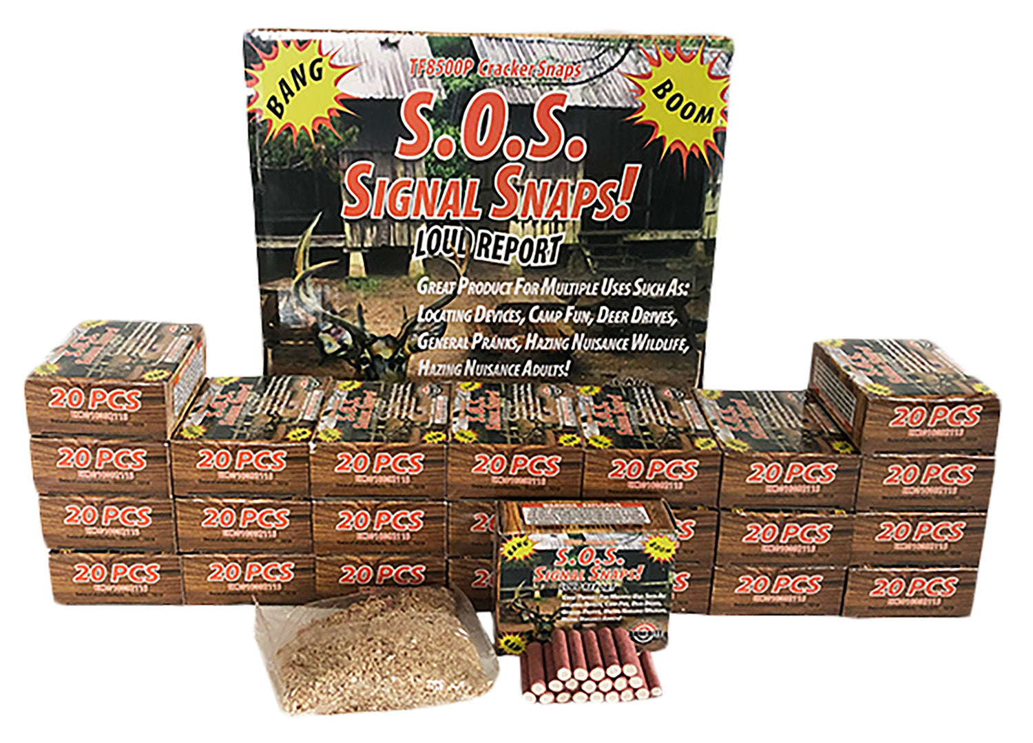 Tannerite S.O.S. Signal Snaps Impact Enhancement Novelty Firecrackers 480 Count