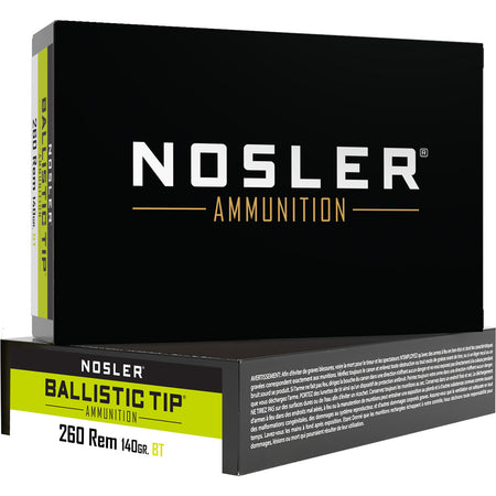 Nosler .260 Remington 61027 Ballistic Tip SP 140 Grain