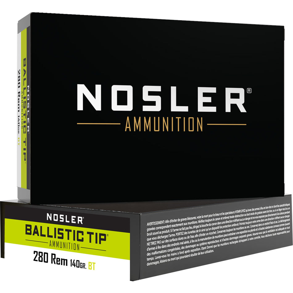 Nosler .280 Remington 40073 Ballistic Tip Hunting Spitzer Ballistic Tip 140 Grain