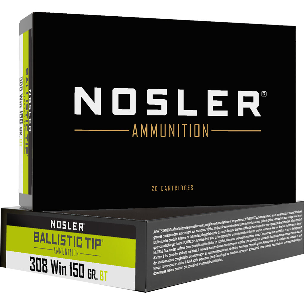 Nosler .308 Win / 7.62x51mm 61028 Ballistic Tip Spitzer Ballistic Tip Varmint 150 Grain