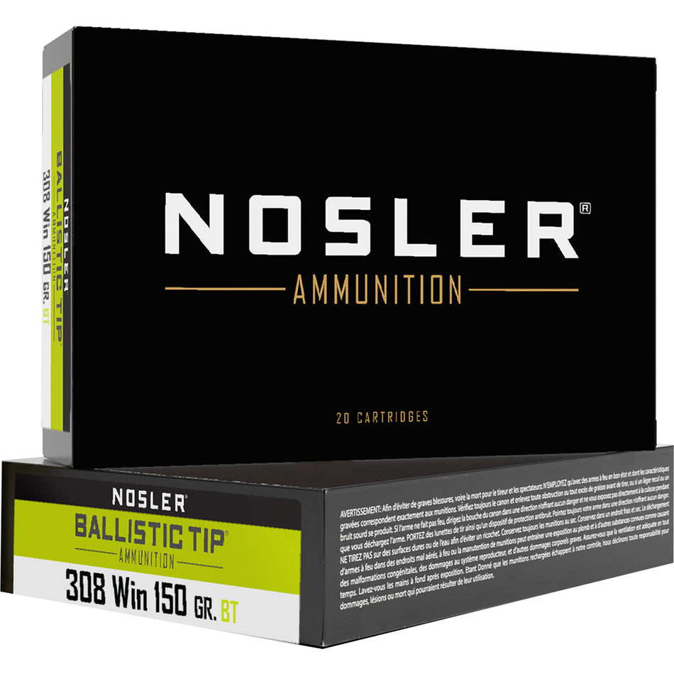 Nosler .308 Win / 7.62x51mm 61028 Ballistic Tip Spitzer Ballistic Tip Varmint 150 Grain