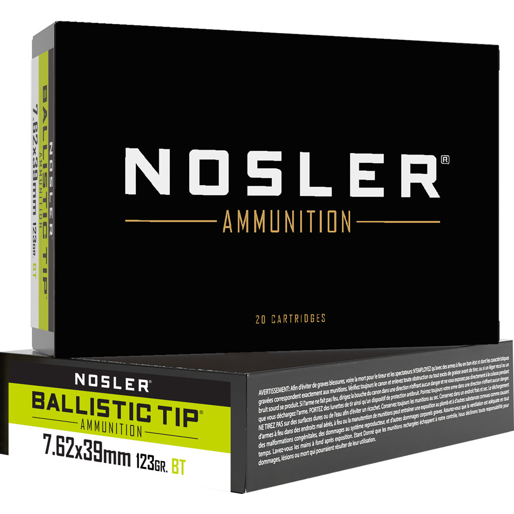 Nosler 7.62x39mm 40069 Ballistic Tip Spitzer Ballistic Tip 123 Grain