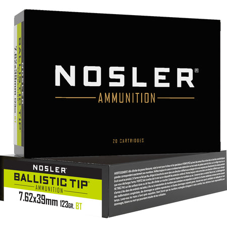 Nosler 7.62x39mm 40069 Ballistic Tip Spitzer Ballistic Tip 123 Grain