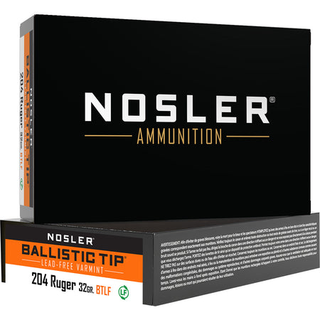 Nosler .204 Ruger 61040 Varmint Ballistic Tip Lead Free Ballistic Tip 32 Grain