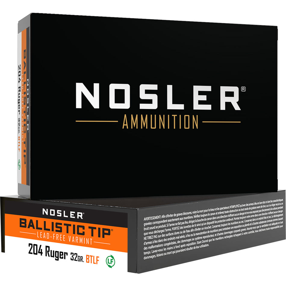 Nosler .204 Ruger 61040 Varmint Ballistic Tip Lead Free Ballistic Tip 32 Grain