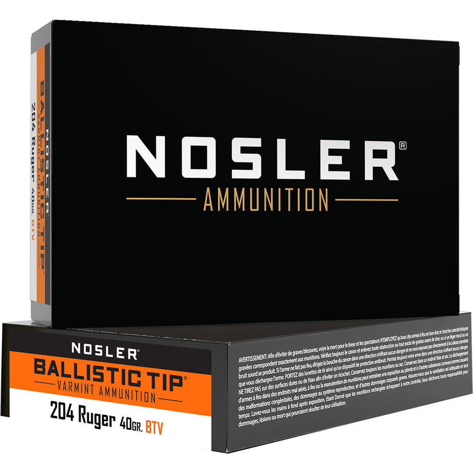 Nosler .204 Ruger 61021 Varmint Ballistic Tip SP 40 Grain