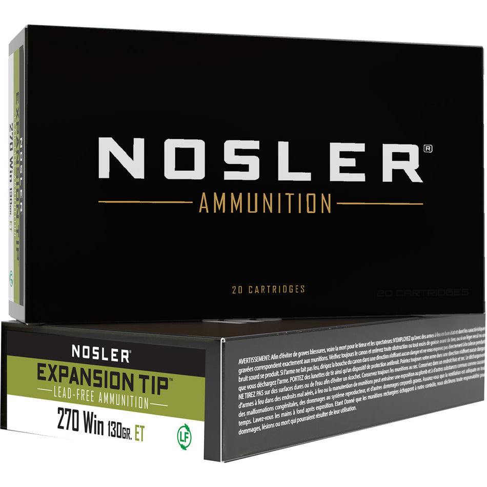Nosler .270 Winchester 40031 Expansion Tip SP 130 Grain