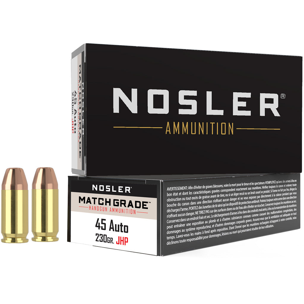 Nosler .45 ACP/Auto 51284 Assured Stopping Power Jacketed Hollow Point JHP 230 Grain