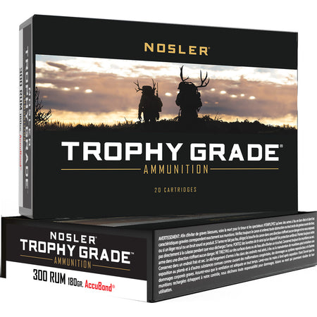 Nosler .300 RUM 60065 Trophy Grade Nosler AccuBond 180 Grain