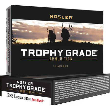Nosler .338 Lapua Magnum 49323 Trophy Grade Nosler AccuBond 300 Grain
