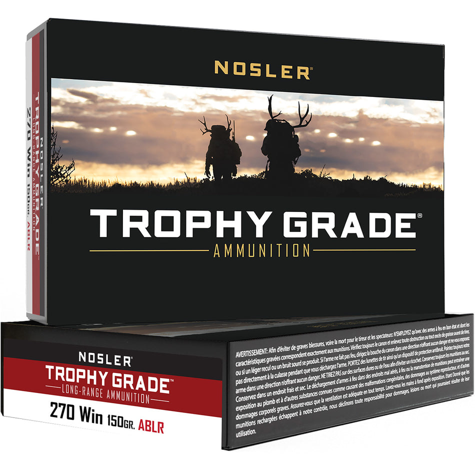Nosler .270 Winchester 60125 Trophy Grade Nosler Spitzer AccuBond Long Range 150 Grain
