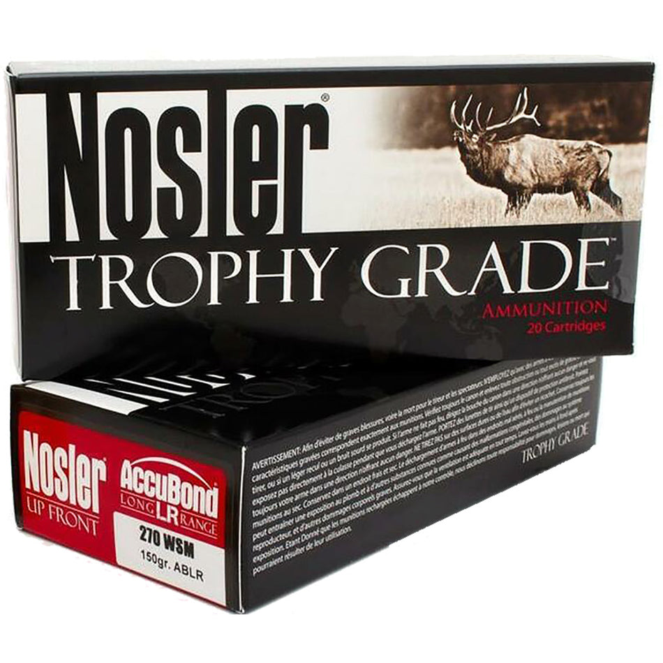 Nosler .270 WSM 60114 Trophy Grade Nosler Spitzer AccuBond Long Range 150 Grain
