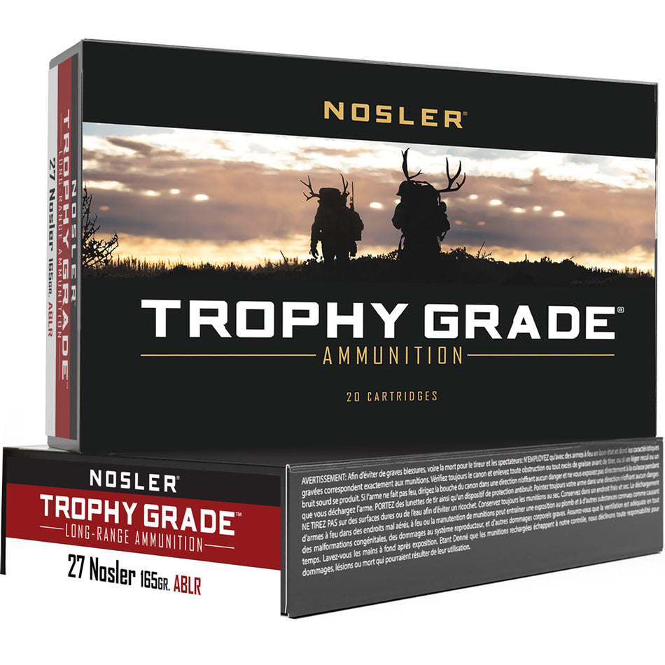 Nosler .27 Nosler 61237 Trophy Grade AccuBond Long Range 165 Grain