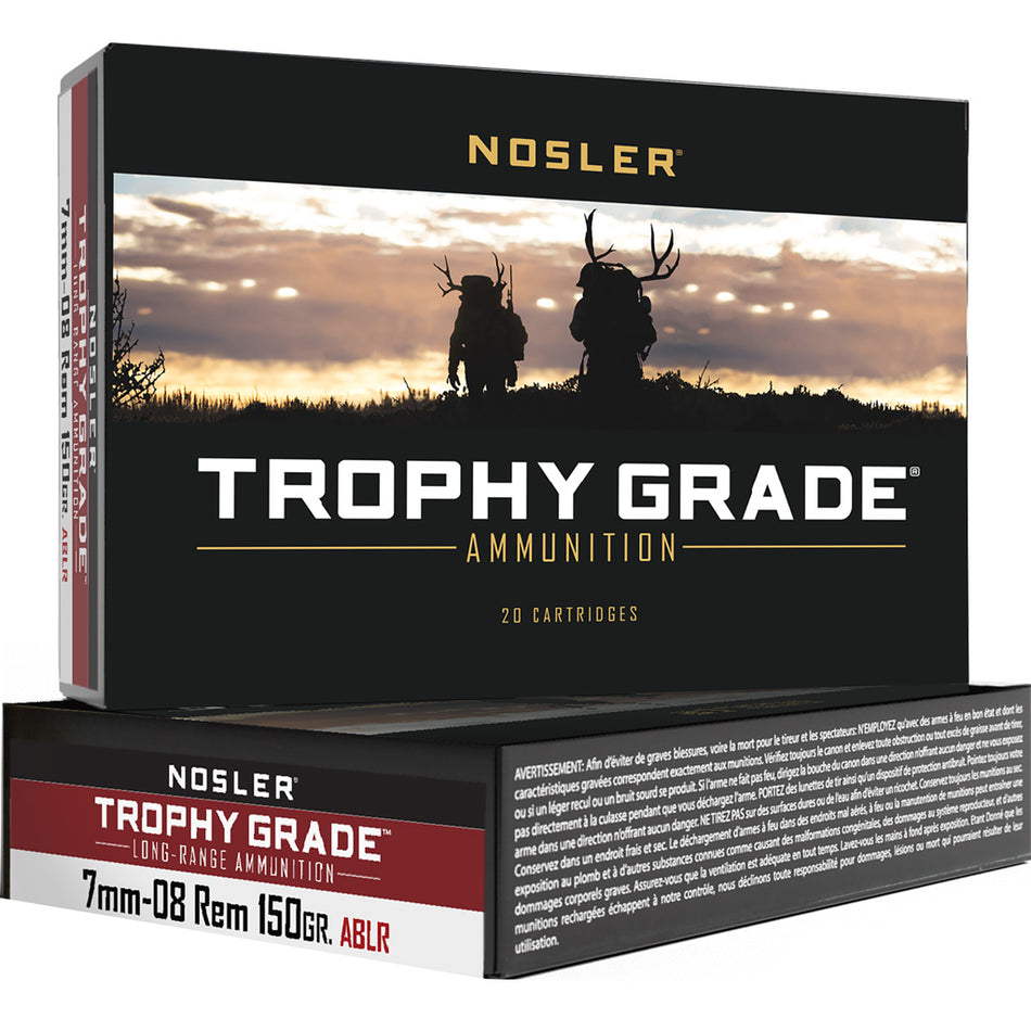 Nosler 7mm-08 Remington 61020 Trophy Grade AccuBond Long Range 150 Grain
