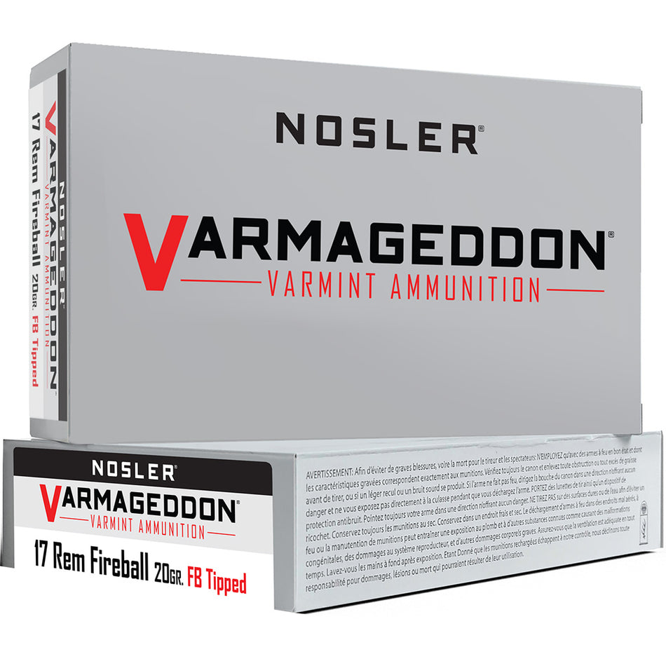 Nosler .17 Remington Fireball 63100 Varmageddon FB TIPPED 20 Grain