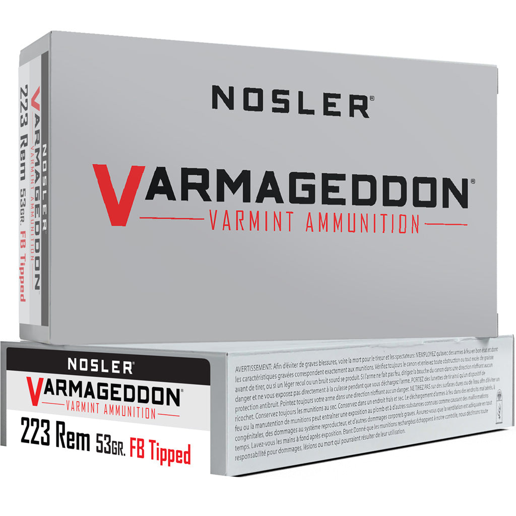 Nosler .223 Remington 65139 Varmageddon Flat Base Tipped 53 Grain