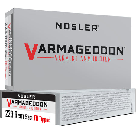 Nosler .223 Remington 65139 Varmageddon Flat Base Tipped 53 Grain