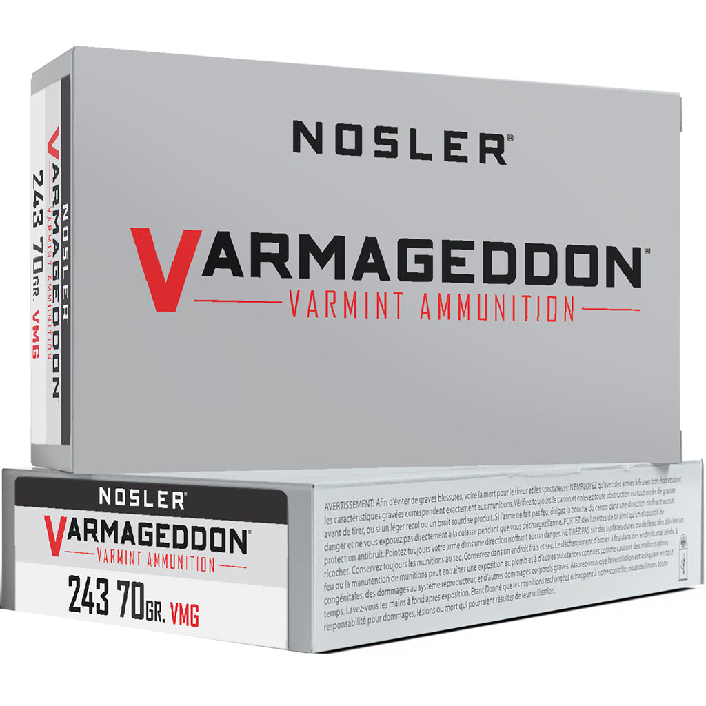 Nosler .243 Winchester 61029 Varmageddon FB TIPPED 70 Grain