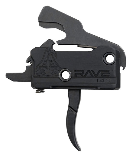 Rise Armament RA-140 SST T017BLK Single-Stage Curved Trigger 3.5 lb Pull Black Anodized AR Platform