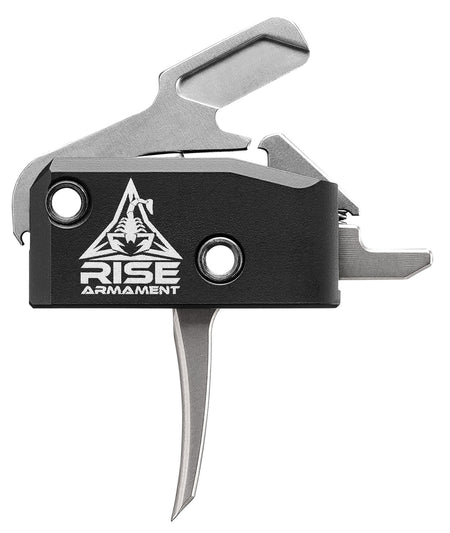 Rise Armament RA-434 High Performance Single-Stage Flat Trigger 3.5 lb Pull Black/Silver AR Platform