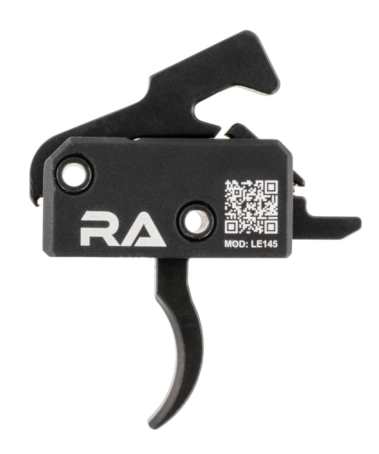 Rise Armament LE145 Tactical Single-Stage Curved Trigger 4.5 lb Pull Black Anodized for AR Platform