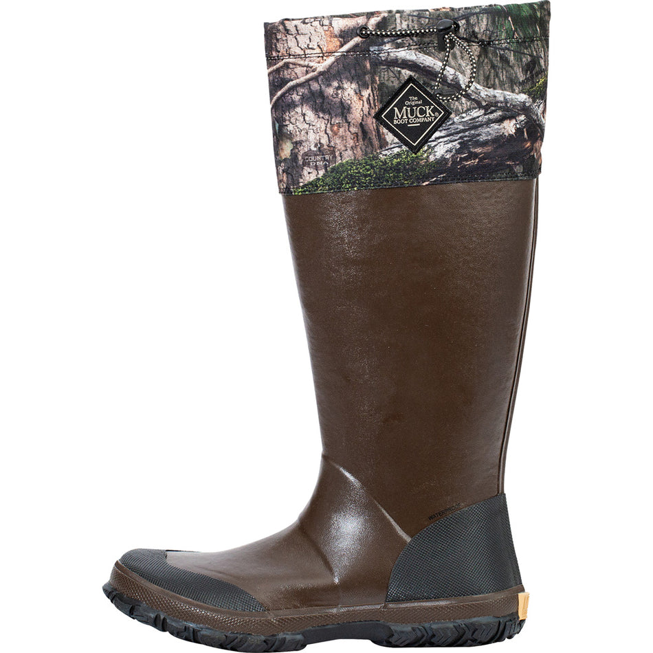 Muck Forager Tall Boot in Bark and Mossy Oak Country DNA Size 8