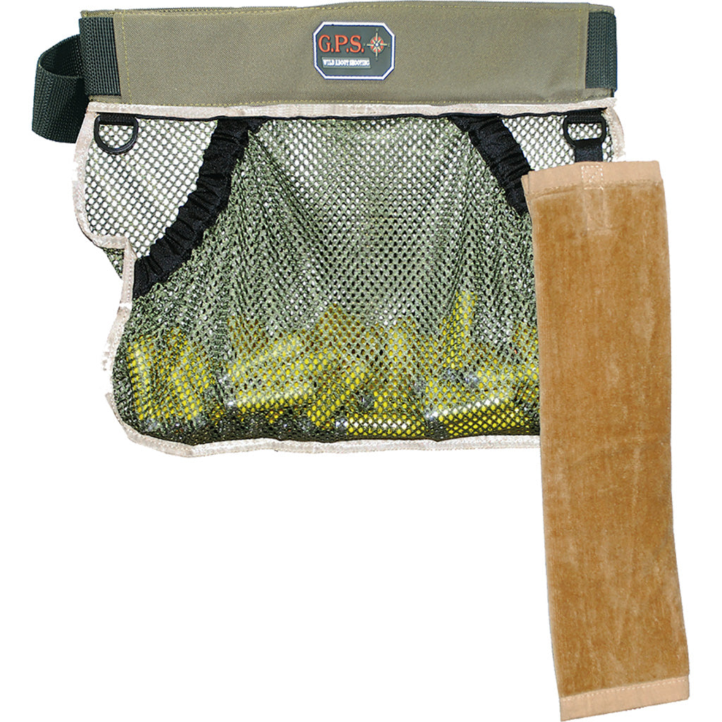 GPS Sporting Clays Half Vest Olive Mesh Back with Belt