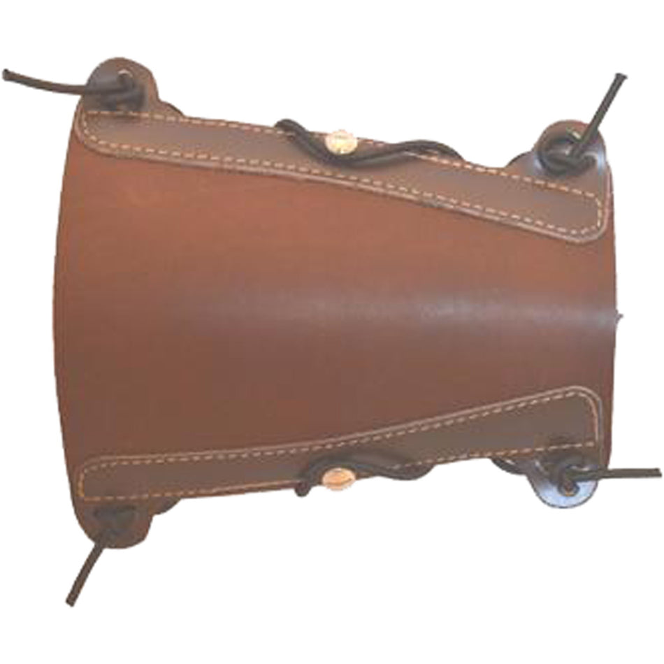 Bateman Leather Armguard Traditional Style Brown with Elastic Straps