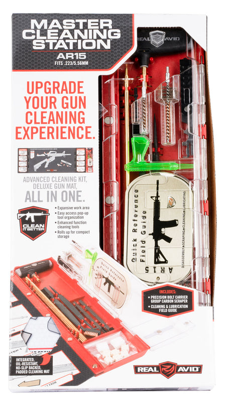 Real Avid AVMCSAR AR15 Master Cleaning Station 223 Rem 5.56x45mm NATO Rifle Kit