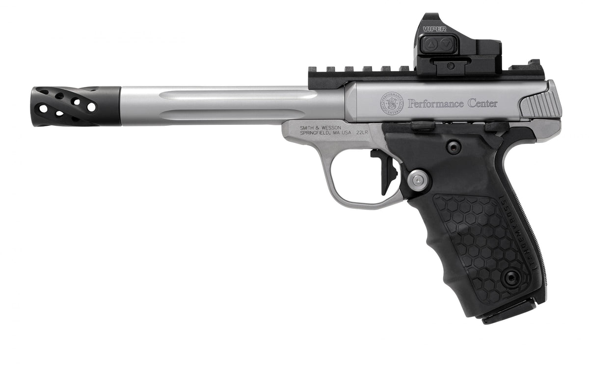 Smith & Wesson 12079 Performance Center Victory Target .22 LR 6" Pistol with Red Dot & Tandemkross HiveGrip, 10+1