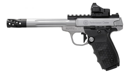 Smith & Wesson 12079 Performance Center Victory Target .22 LR 6" Pistol with Red Dot & Tandemkross HiveGrip, 10+1