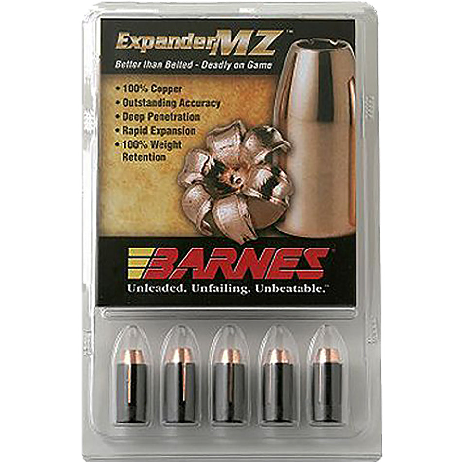 Barnes Expander MZ Muzzleloader Bullets 50 Caliber 250 Grain 15 Count