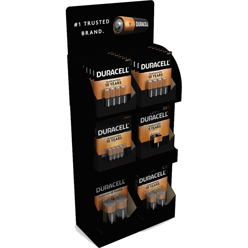 Duracell Coppertop 36-Piece Battery Counter Display