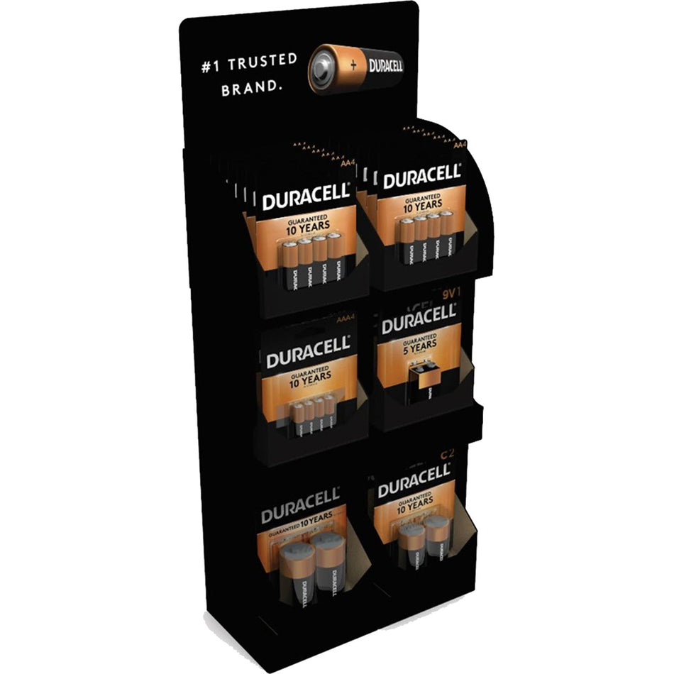 Duracell Coppertop 36-Piece Battery Counter Display