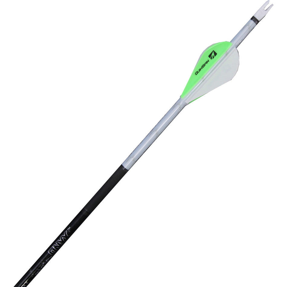 New Archery Products Quikfletch Quickspin 4 White Green 2 in. Fletching