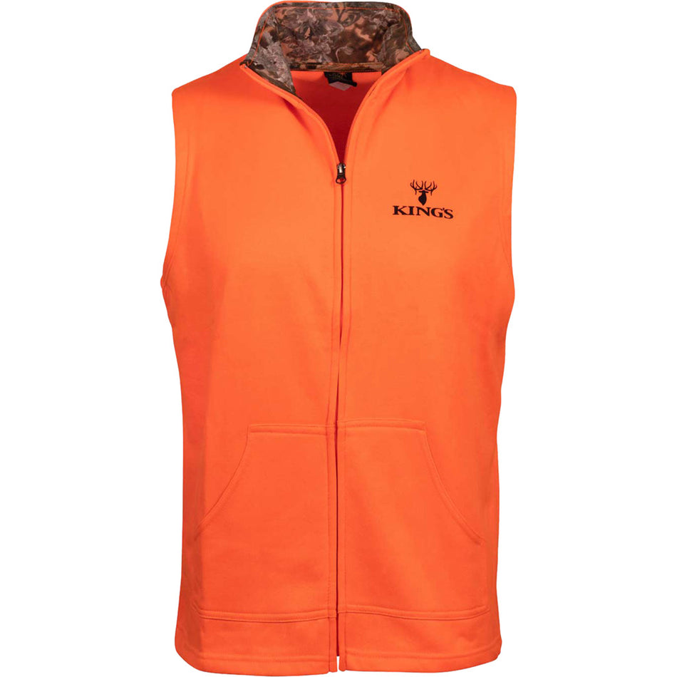 Kings Blaze Full Zip Polyester Vest Large