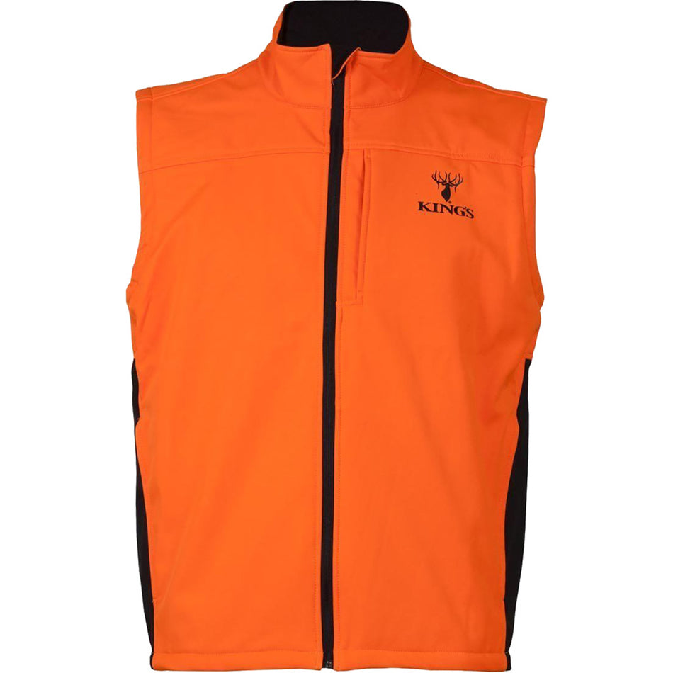 Kings Blaze Soft Shell Vest with Fleece Panels Large
