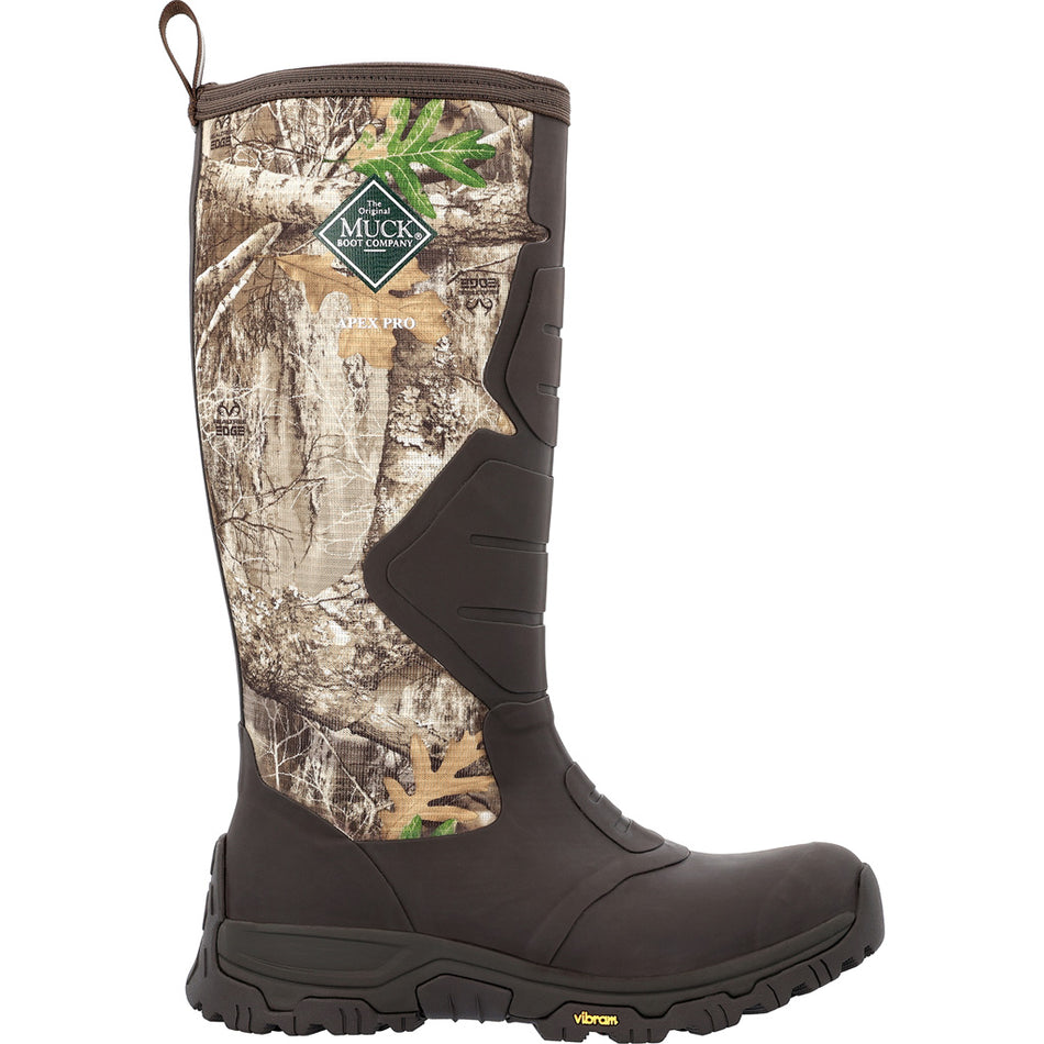 Muck Apex Pro 16 Inch Hunting Boot Bark/Realtree Edge Size 8