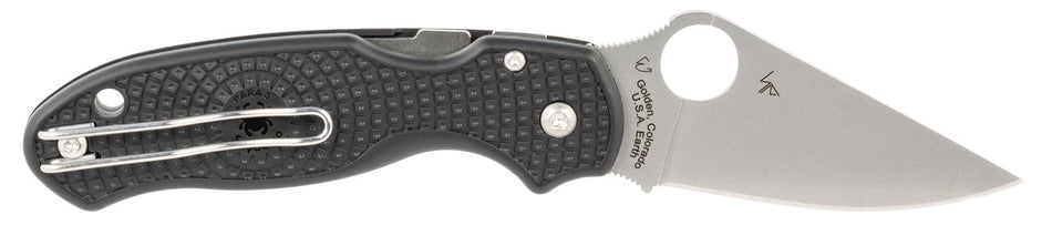 Spyderco C223PBK Para 3 Lightweight Black FRN Folding Knife 2.92" CTS BD1N Clip Point Plain Blade
