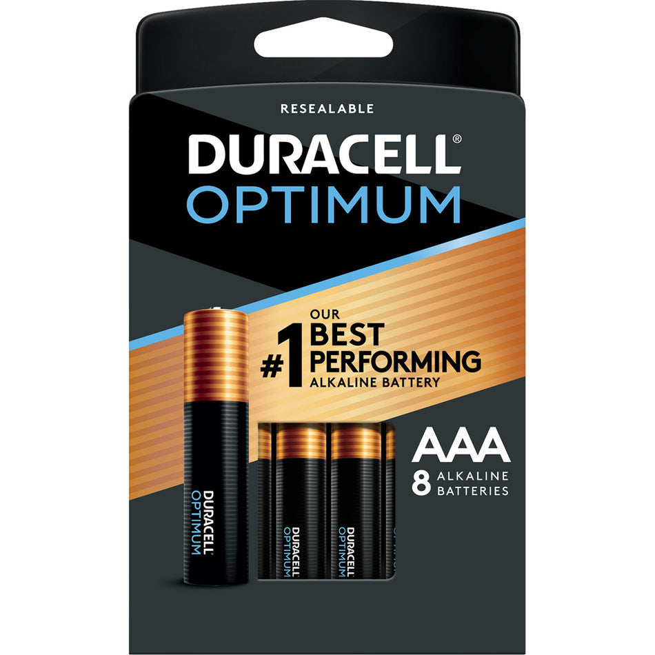 Duracell Optimum AAA 8 Pack Batteries with Slider Pack