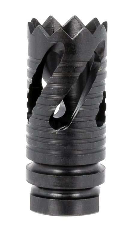 TacFire MZ10219MM 9mm Luger Thread Crown Muzzle Brake Black Oxide Steel 1/2"-36 TPI AR Platform