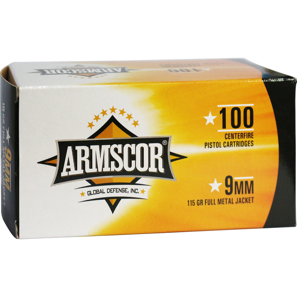 Armscor 9mm Luger/Parabellum 50444, 50444 Precision Value Pack, Value Pack Full Metal Jacket FMJ 115 Grain