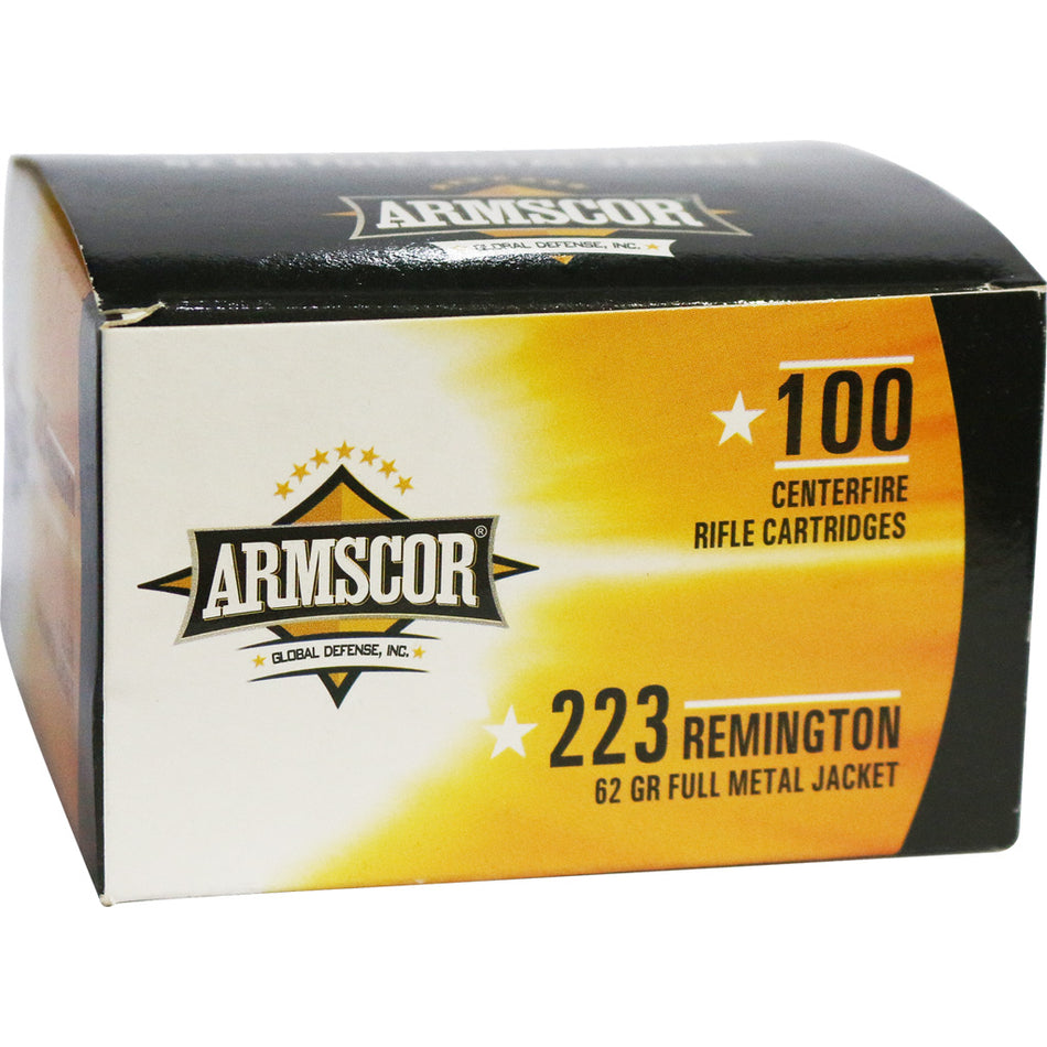 Armscor .223 Remington 50448 Value Pack Full Metal Jacket FMJ 62 Grain