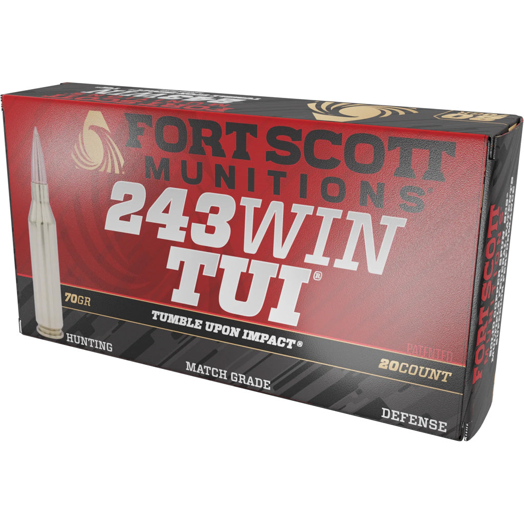 Fort Scott Munitions .243 Winchester 243070SCV Tumble Upon Impact (TUI) Solid Copper Spun CS 70 Grain