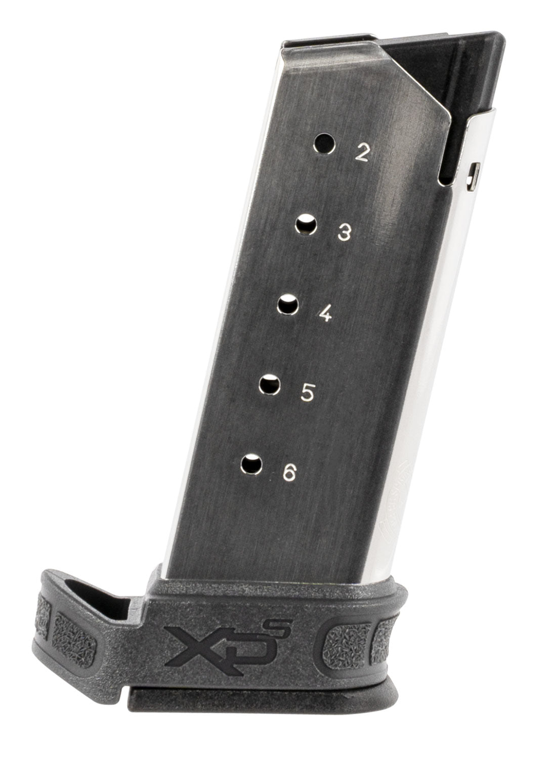 Springfield Armory XD-S Mod2 XDSG5006Y .45 ACP 6rd Stainless Steel Magazine Gray Sleeve